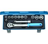 GEDORE 19 PME-20 Jeu de clés à douilles 1/2", 13 pièces, 6 pans, 10-24 mm, 2545810