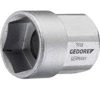 Gedore Clé à douille courte 19 mm 6 pans extérieurs
