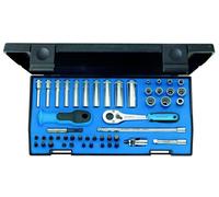 Gedore 20LMU-10 Ensemble d'outils 1/4" 49 pièces, Bleu/Argent