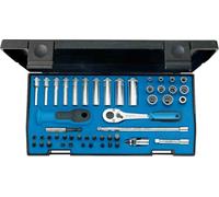 Gedore 20LMU-10 Ensemble d'outils 1/4" 49 pièces, Bleu/Argent