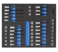 GEDORE 2005 CT2-TX 30 Jeu de clés à douilles 3/8" dans le module Check-Tool, ...
