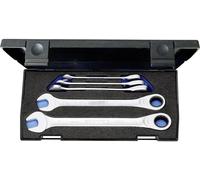 Gedore 2297434 Jeu de clés mixtes à cliquet 5 pièces Ouverture de clé (métrique) 8 - 19 mm