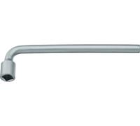 GEDORE Clé à pipe, 10 mm, Carré, 175 mm de long, Outil pour écrous et vis, Voiture, 25 V 10, Acier chromé