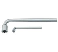 Gedore Clé à pipe 25 V 12 – 12 mm, carré, 215 mm, acier chromé