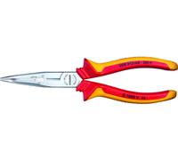 Gedore 3100383 VDE Pince plate à becs ronds Acier de traitement 200 mm