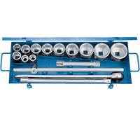GEDORE 32 FMU-2 Jeu de clés à douilles 3/4" 16 pièces 6 pans 22-60 mm, 6281150
