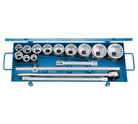 GEDORE 32 FMZ Jeu de clés à douilles 3/4" 16 pièces 6-pans 22-60 mm