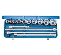 Gedore 32EMU-2 Ensemble d'outils 3/4" 14 pièces, Bleu/Argent