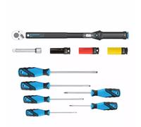 Gedore 3550 UK LS4 Jeu De Clés Dynamométriques Convertibles 5 Pièces + Jeu De Tournevis 6 Pièces