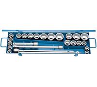 Gedore Jeu de clés à douille en pouces, métrique 3/4\ (20 mm) 25 pièces 6281310