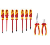 Gedore Assortiment de pinces/tournevis VDE pour porte-outils ET-1100 W - S 1100 W-002 VDE