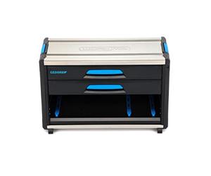 GEDORE Boîte à outils, WorkMo B2, 2 tiroirs, 1 compartiment, Plastique/aluminium, Verrouillage en option, Vide, Établi mobile 1110 WM-321