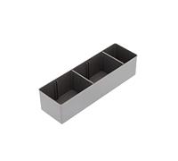 Gedore E-1101 BT Réservoir pour petites pièces (L x l x H) 78 x 260 x 63 mm Nombre de compartiments: 3 Contenu 1 pc(s)