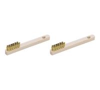 GEDORE Brosse à bougies, Pour bougies, Fils en laiton de 15 mm, Avec manche en bois, Brosse métallique, Longueur 280 mm, 647 (Lot de 2)