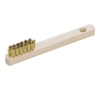 Gedore Brosse pour bougies d'allumage 647 – fils en laiton 15 mm, manche en bois, 180 mm