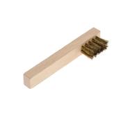 GEDORE Brosse à bougies, Pour bougies, Fils en laiton de 15 mm, Avec manche en plastique, Brosse métallique, Longueur 280 mm, 648