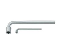 Gedore Clé à pipe 25 V 12 – 12 mm, carré, 215 mm, acier chromé