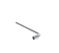 GEDORE Clé à pipe, 10 mm, Carré, 175 mm de long, Outil pour écrous et vis, Voiture, 25 V 10, Acier chromé