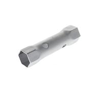 GEDORE Clé tubulaire double, 50 + 55 mm, 6 pans, 235 mm de long, Outil pour écrous et vis, Voiture, 26 R 50x55, Acier chromé