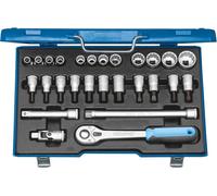 GEDORE D 19 IMU-10 Jeu de clés à douilles 1/2", 27 pièces, profil UD, 10-30 mm, 6140090