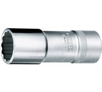 Gedore Douille D 19 L 24 1/2 po., 12 pans, 24 mm, L 82 mm