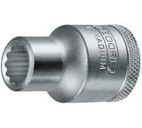 Gedore D193/4AF Douille 1/2 3/4 x 40,0 mm 12 hexagonales Argent