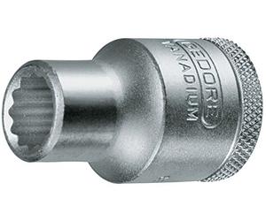 Gedore D197/8AF Douille 1/2 7/8 x 41,5 mm 12 hexagonales Argent