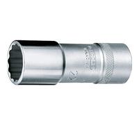 Gedore D19L10 Douille 1/2 10 mm 12 vis hexagonales longue Argent