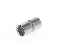 GEDORE Douille, Entraînement 1/4" 6,3 mm, 12 pans, Diamètre 9 mm, Outil, 20 9, Acier chromé