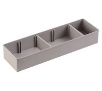 Gedore E-1101 BT Réservoir pour petites pièces (L x l x H) 78 x 260 x 63 mm Nombre de compartiments: 3 Contenu 1 pc(s)