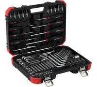 GEDORE "Ensemble d''outils à vis hexagonaux rouges, 1/4"" + 1/2"", 75 pièces, Set d''outils"