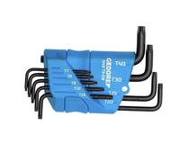GEDORE H 43 TX-09 Jeu de tournevis coudés dans un support, 9 pièces TX T7-T40