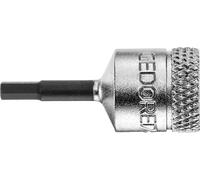 GEDORE IN 20 5 Embout de tournevis 1/4" femelle 6 pans 5 mm, 6176360