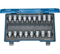 GEDORE ITX 19 TX-017 Jeu de tournevis 1/2" 17 pièces intérieur+extérieur TX, 6129520