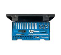Gedore 20LMU-10 Ensemble d'outils 1/4" 49 pièces, Bleu/Argent