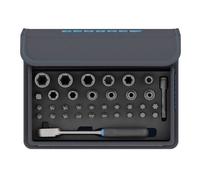 Gedore Jeu de clés à douilles emmanchées avec cliquet 1-4"" dans une poche textile, 35 pièces - TC 666-MU-20
