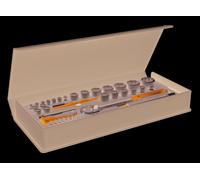 GEDORE Jeu de clés à douilles TC 19-20-MU-10 1/4" +1/2" 52 pièces