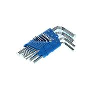 GEDORE Jeu de clés coudées 10 pièces, Pour vis à 6 pans creux, Avec support, Taille 1,3 à 10 mm, H 42-10