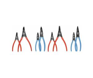 Gedore Jeu de pinces de montage Gedore 8 pièces, avec mâchoires droites et coudées à 45 Quantité:1