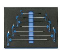 Gedore Jeu de tournevis coudés en module d'outils CT 2/4, 7 pièces - 2005 CT2-2143 KTX