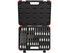 GEDORE "Jeu d''embouts de clé à douille à vis rouge, 1/2"", Clés mixtes à cliquet"