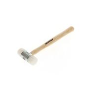 GEDORE Maillet en nylon avec manche en bois, Maillet en cuir, Ø 40 mm, Marteau avec manche en frêne, Outil, Forgé, 225 E-40