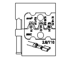 Gedore Modular Insert for Plates Female Terminals 2.8 - 8140 - 09