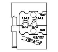 Gedore 8140-10 1830643 Matrice à sertir pour cosses Faston 0.5 à 2.5 mm²