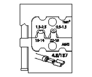 Gedore Modular Insert for Plates Female Terminals 4.8 - 8140 - 10