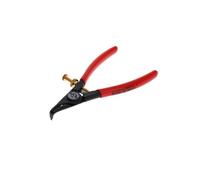 GEDORE Pince de montage pour circlips extérieurs, Avec ressort d’ouverture/protection anti-pincement, coudée à 90°, Diamètre des pointes : 1,1 mm, 8000 A 11G