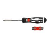 Gedore Tournevis à cliquet R38910000 - avec magasin d’embouts, 1/4", lame télescopique, réversible