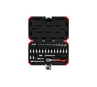 Gedore Jeu de clés à douille R49003033 (3300051) – 33 pièces 1/4" 4-13 mm Rouge