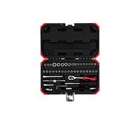 GEDORE - R49003046 - Jeu de clés à douille 1/4 "46 pièces, rouge / noir