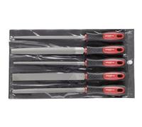 Gedore RED 3301597 Jeu de limes 3 pans + 4 pans + plat et rond + semi-ronde 5